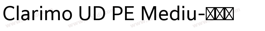 Clarimo UD PE Mediu字体转换